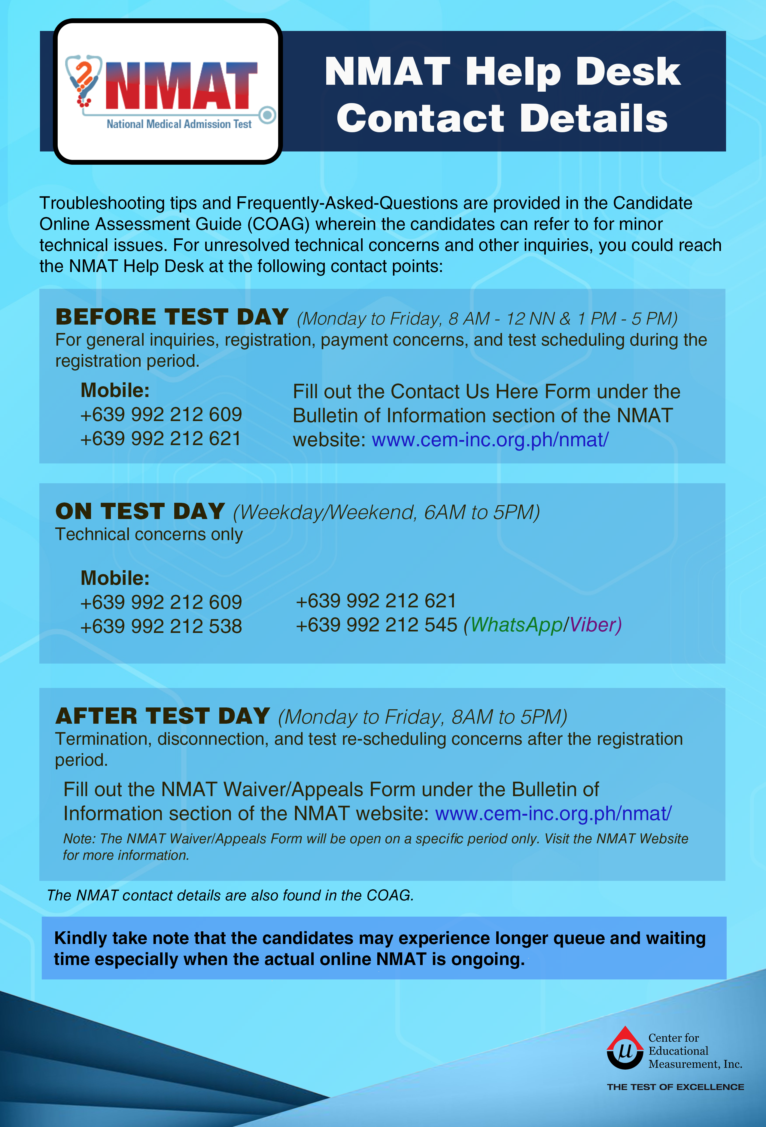 NMAT Online Registration System