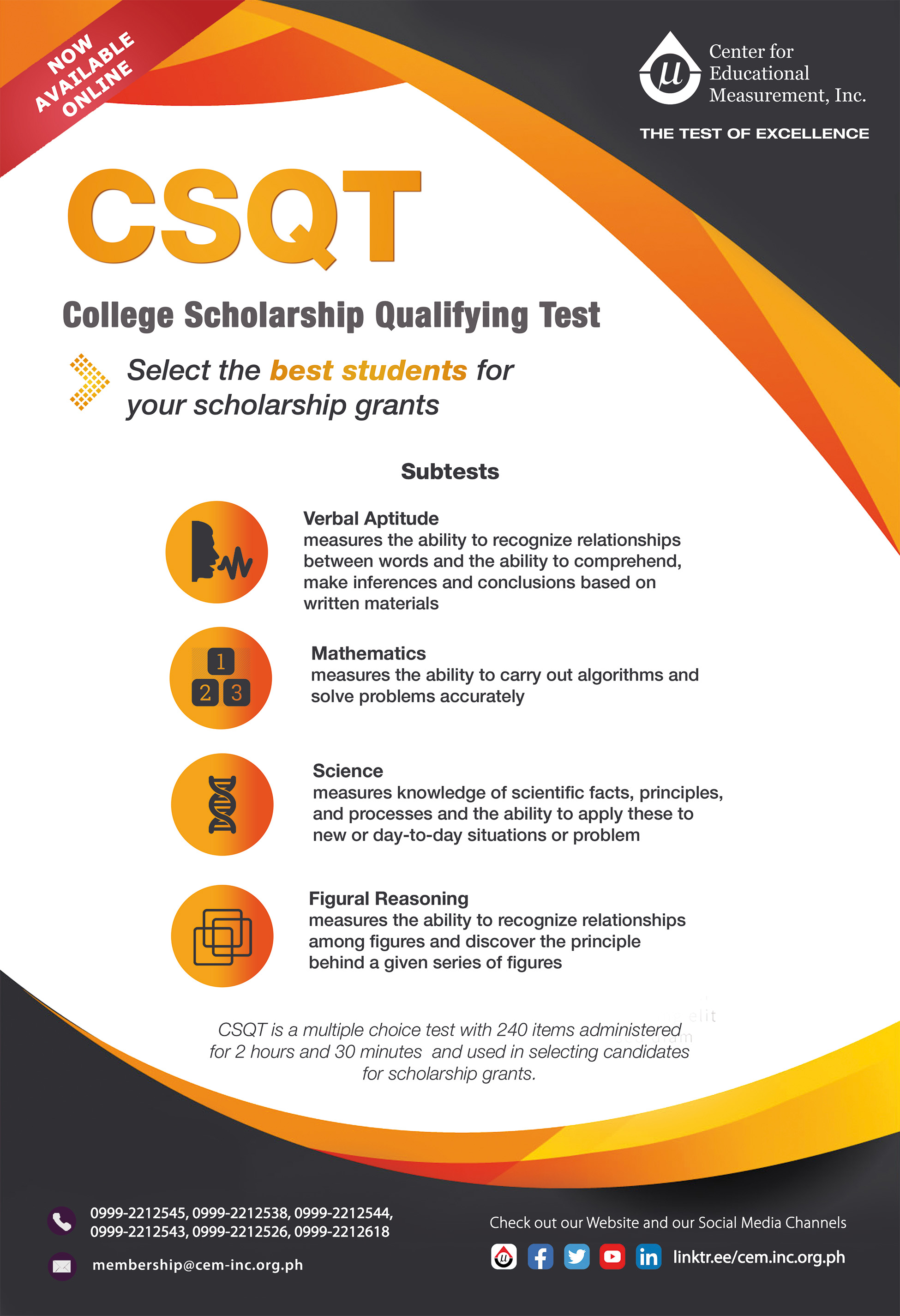 College Scholarship Qualifying Test