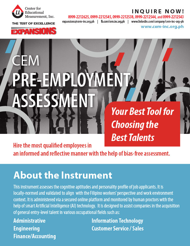 CEM Pre-Employment Assessment