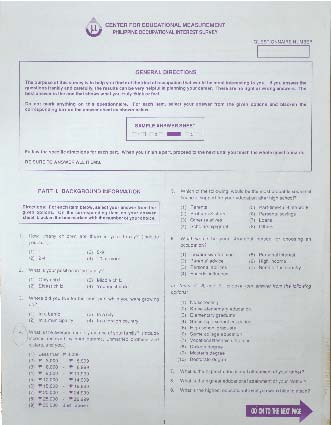 Philippine Occupational Interest Survey (POIS)