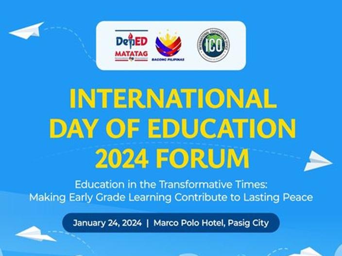 International Day of Education 2024 Forum (IDE 2024) - Education in the Transformative Times: Making Early Grade Learning Contribute to Lasting Peace