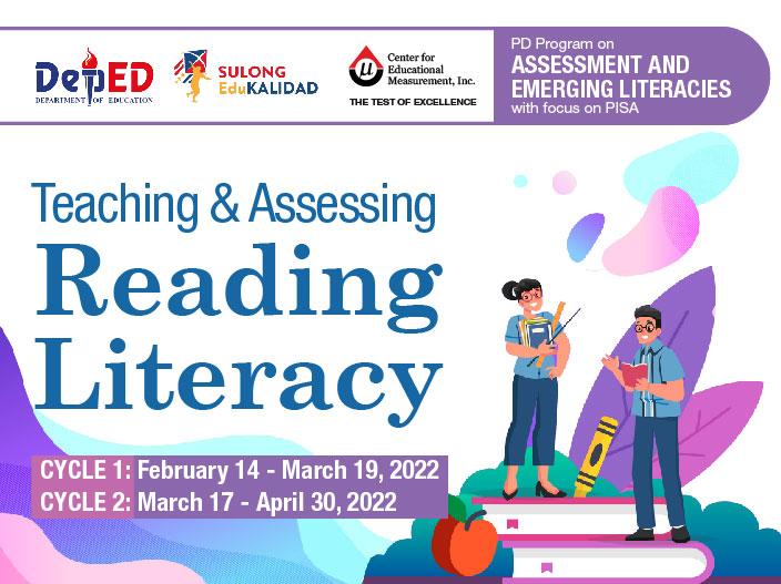Online training course on Teaching and Assessing Reading Literacy exclusive for DepEd teachers.