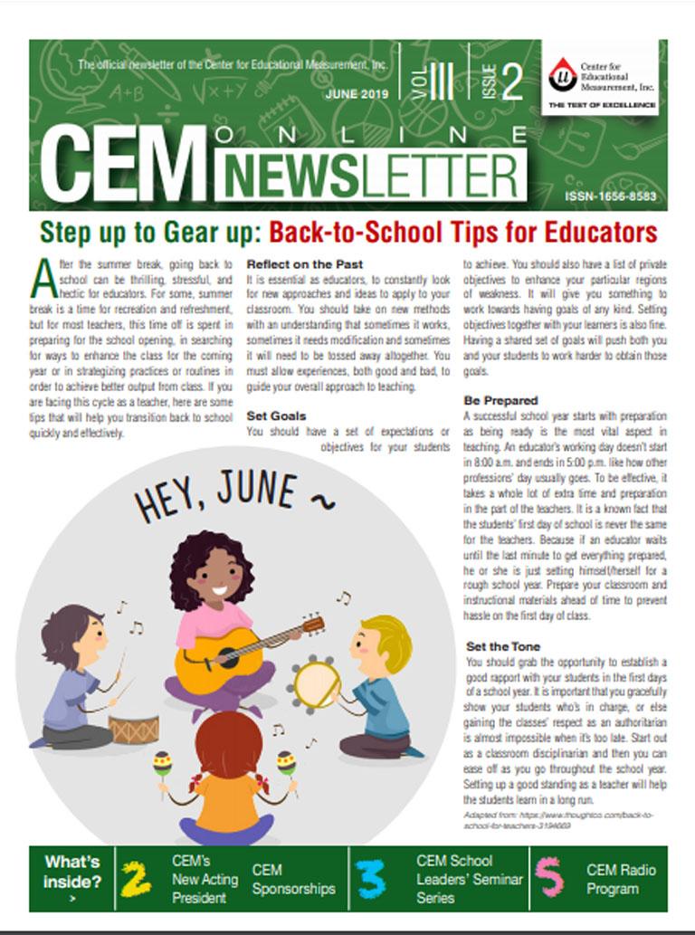 CEM Online Newsletter, Vol. III, Issue 2 (June 2019)