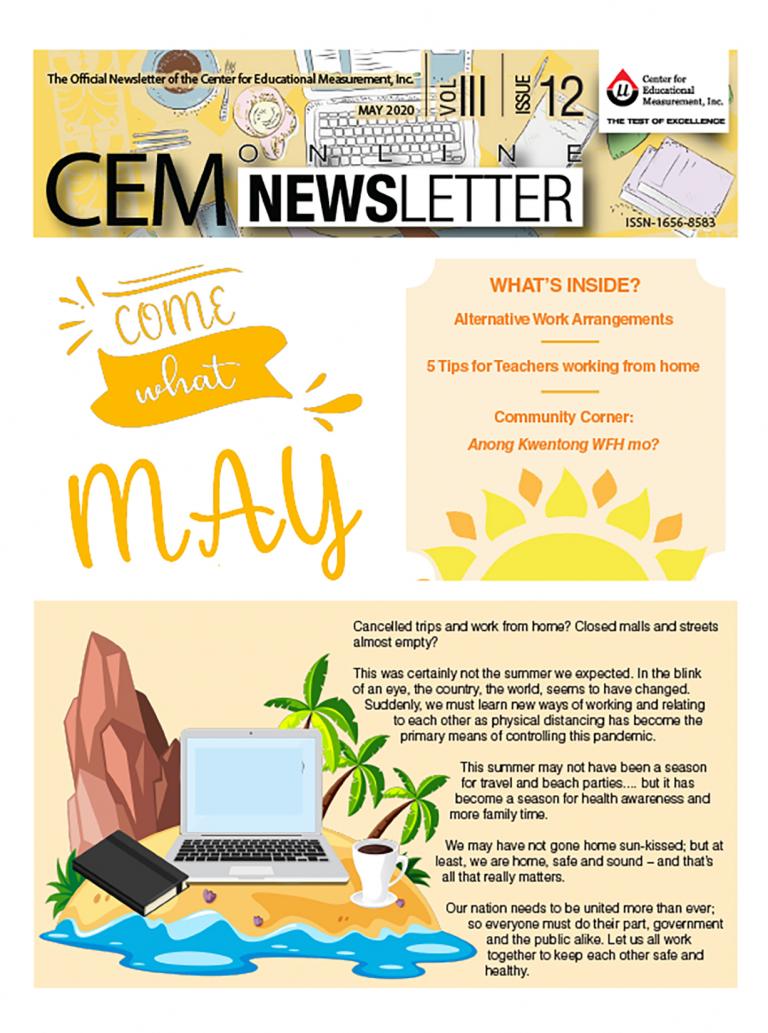 CEM Online Newsletter, Vol. III, Issue 12 (May 2020)