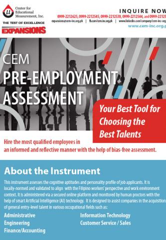 CEM Pre-Employment Assessment